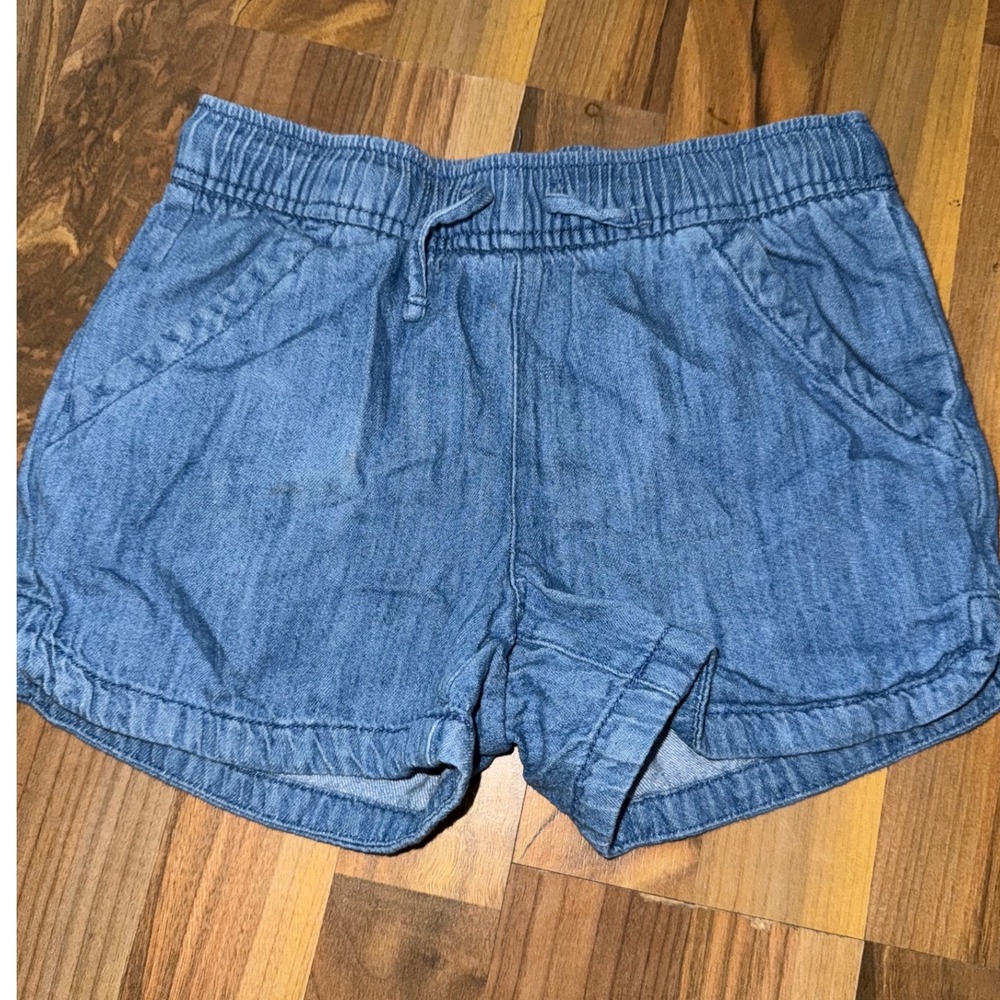 Old Navy Girls Denim Shorts Elastic Waist Functional Drawstring Size Medium 8